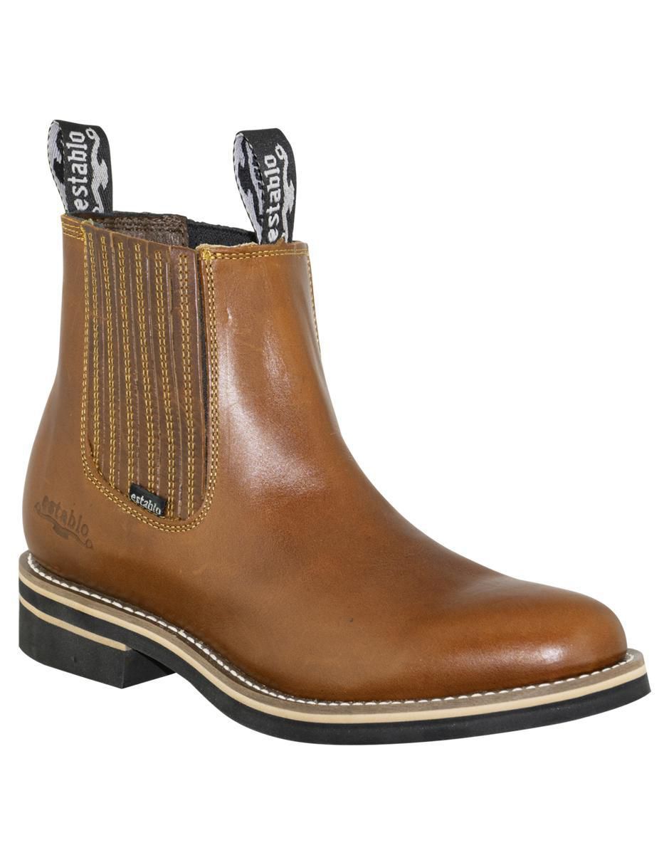 Botín de piel para hombre