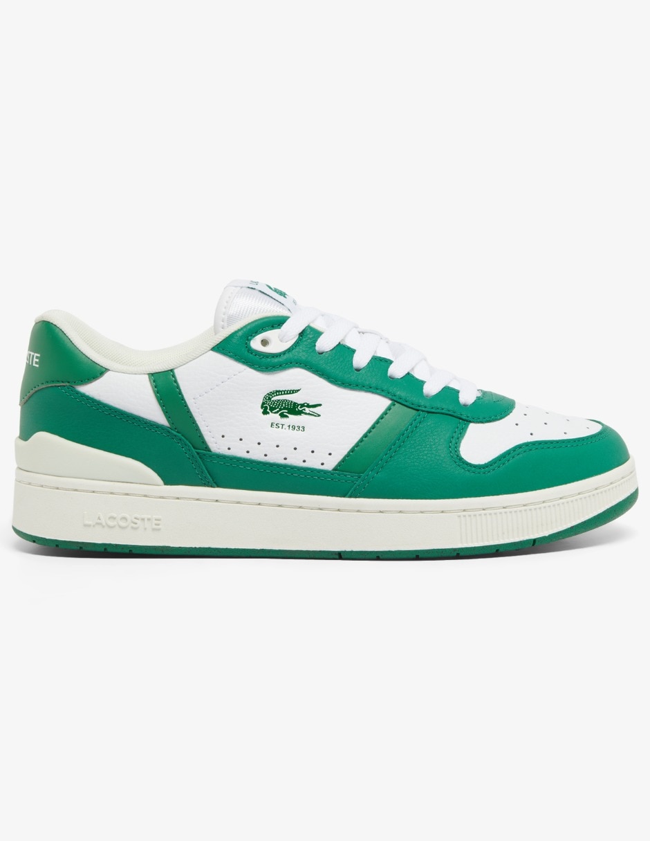 T Clip Tenis Lacoste Verde Con Blanco Tenis Lacoste Verde Agua