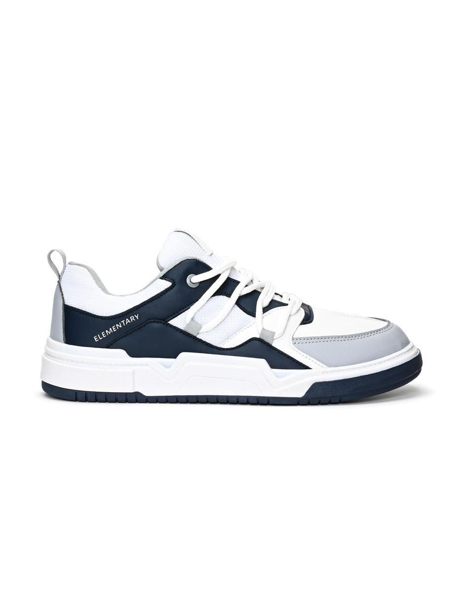 Tenis de piel Weave para hombre
