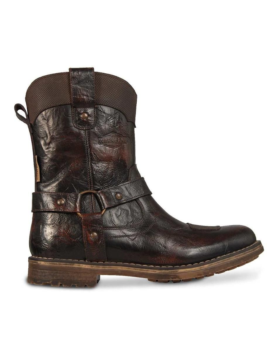 Bota de piel para hombre
