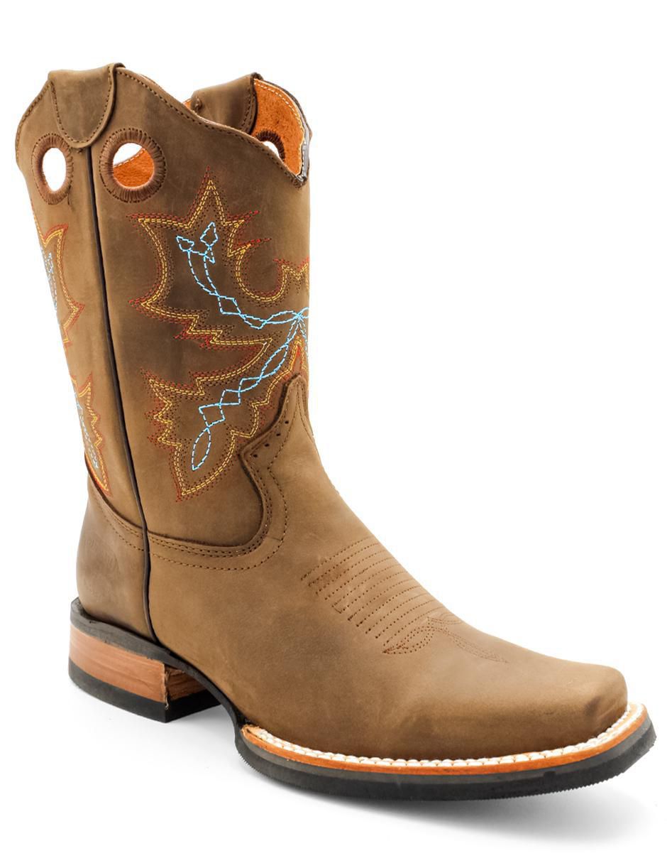 Bota de piel para hombre