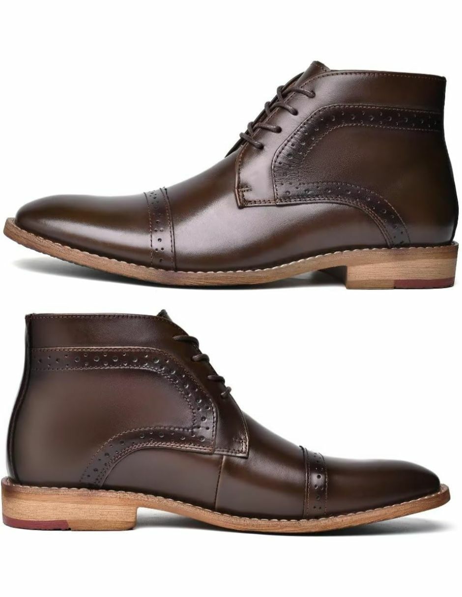 Bota/botín bmny sin colección "de" piel "para hombre"