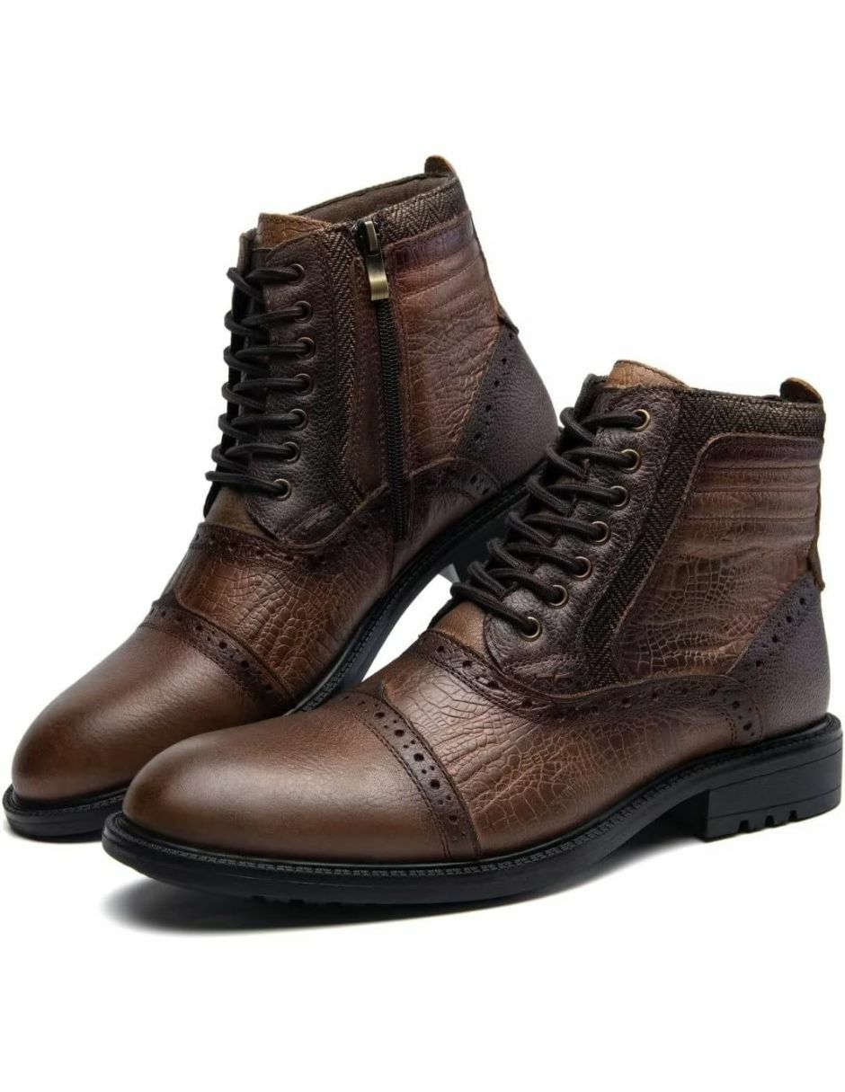 Bota/botín bmny sin colección "de" piel "para hombre"