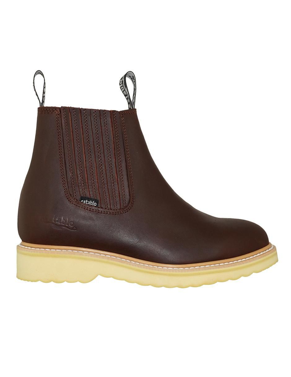 Bota de piel para hombre