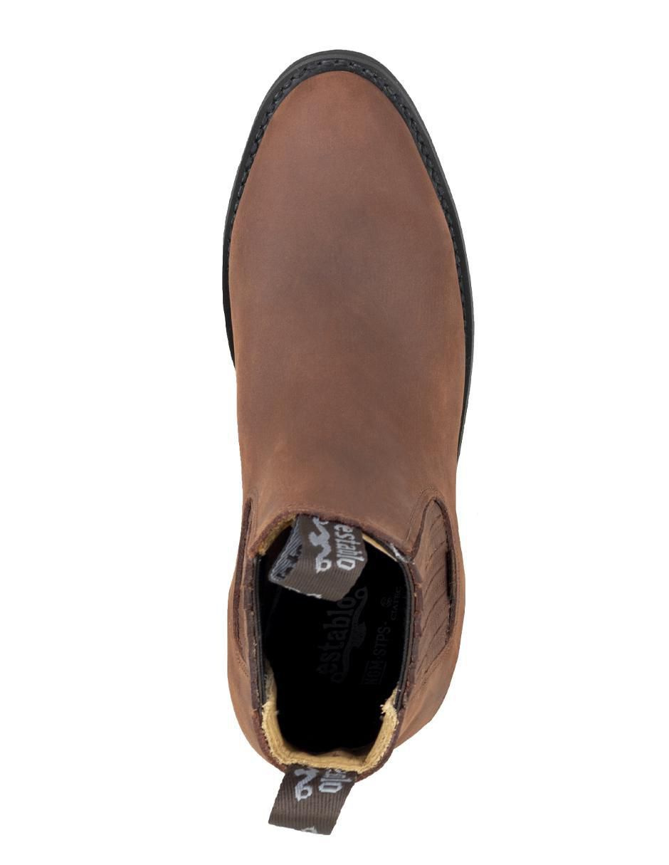 Botín de piel para hombre 6