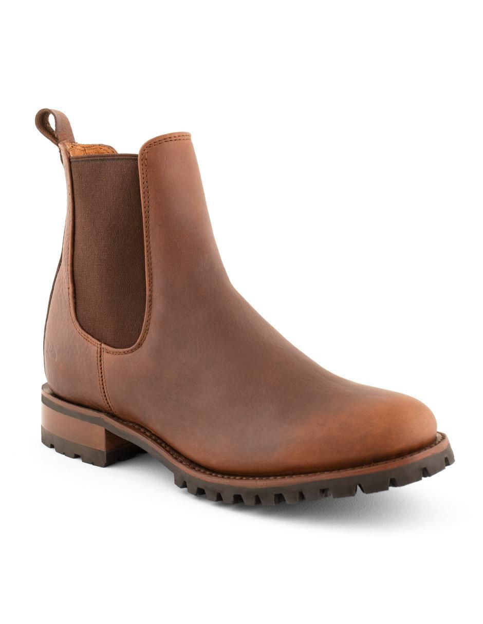 Botín de piel para hombre