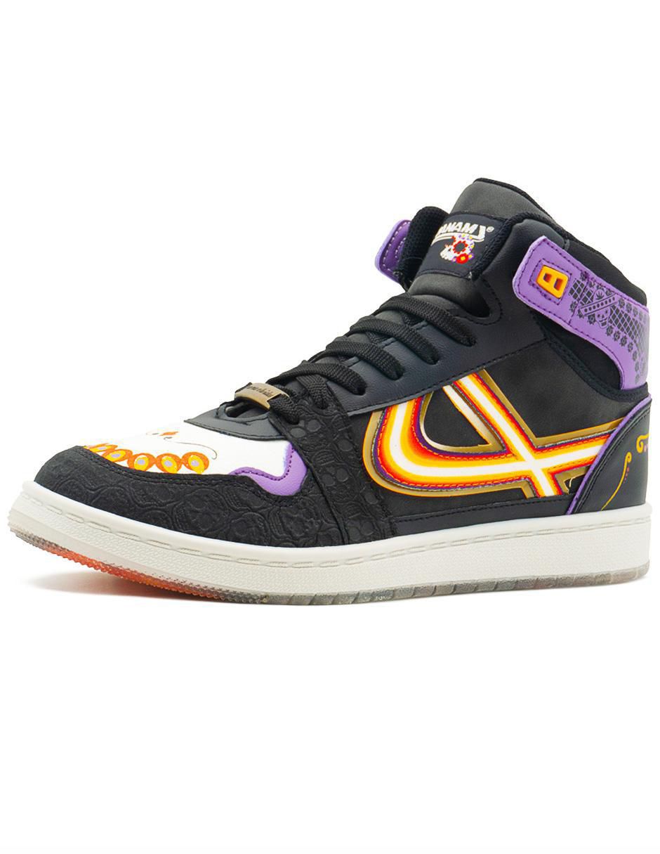 Tenis de piel Día de Muertos para hombre 6