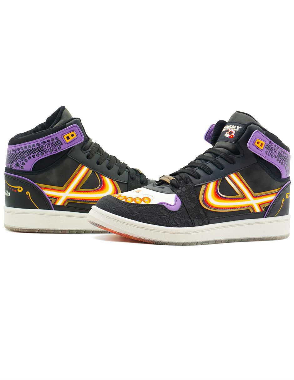 Tenis de piel Día de Muertos para hombre 7