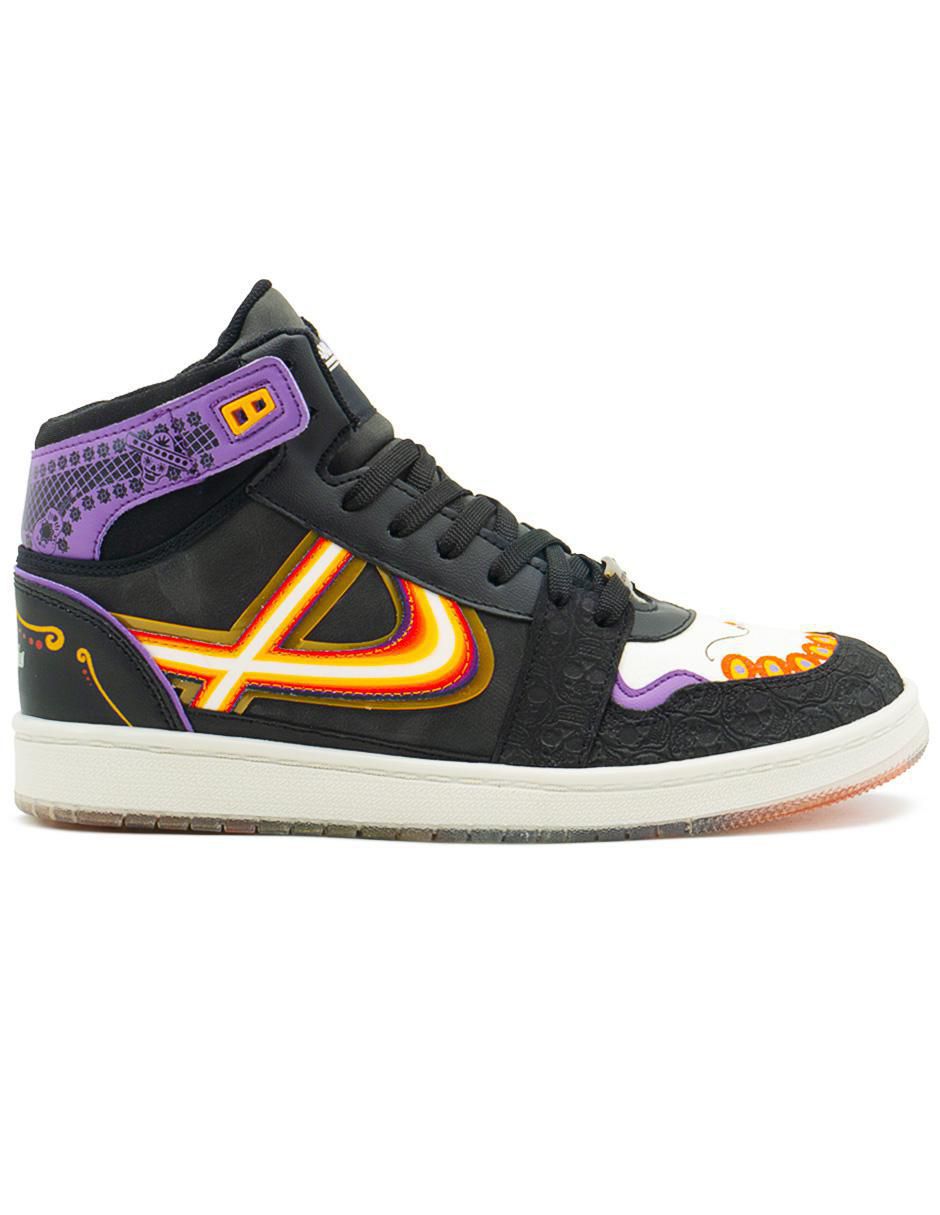 Tenis de piel Día de Muertos para hombre 8