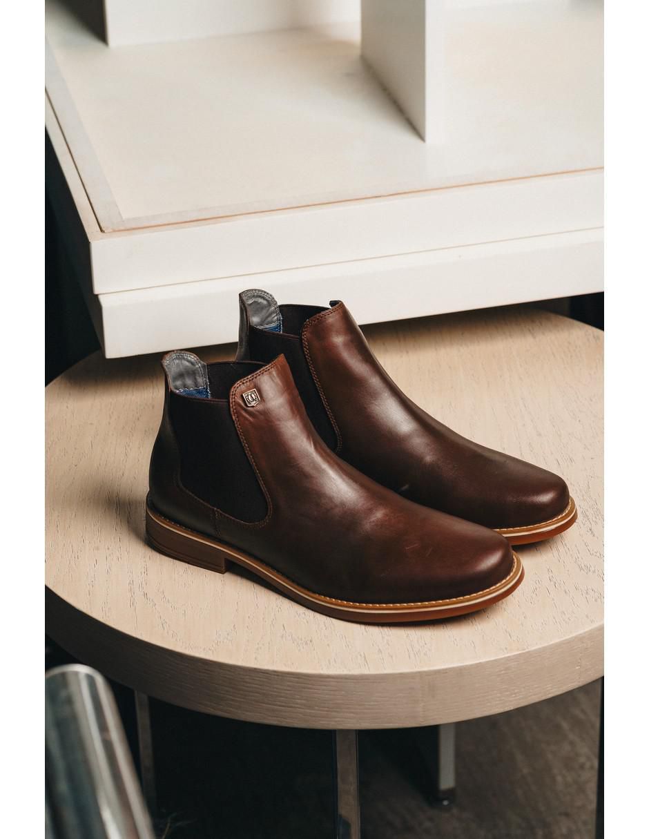 Botín de piel para hombre 13