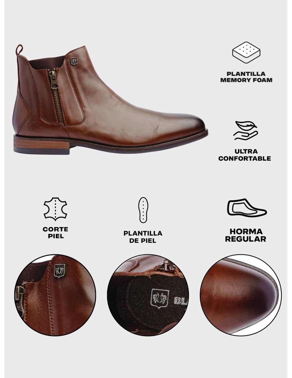 Botín de piel para hombre 2