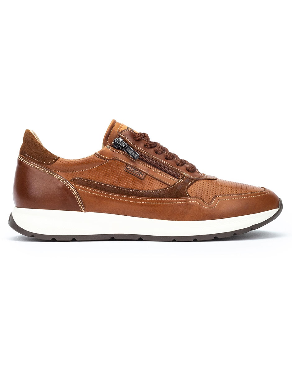 Tenis de piel para hombre
