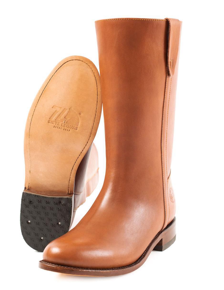 Bota/botín siete leguas española "de" piel "para hombre"