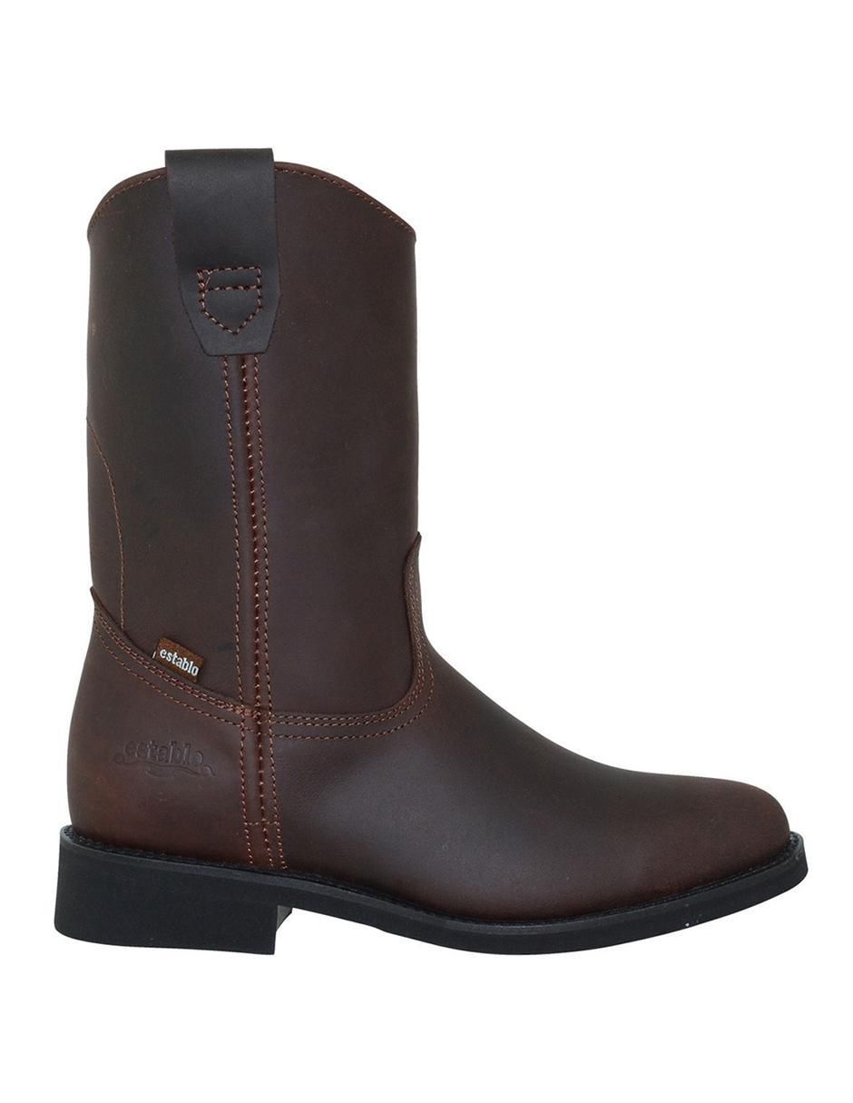 Bota de piel para hombre