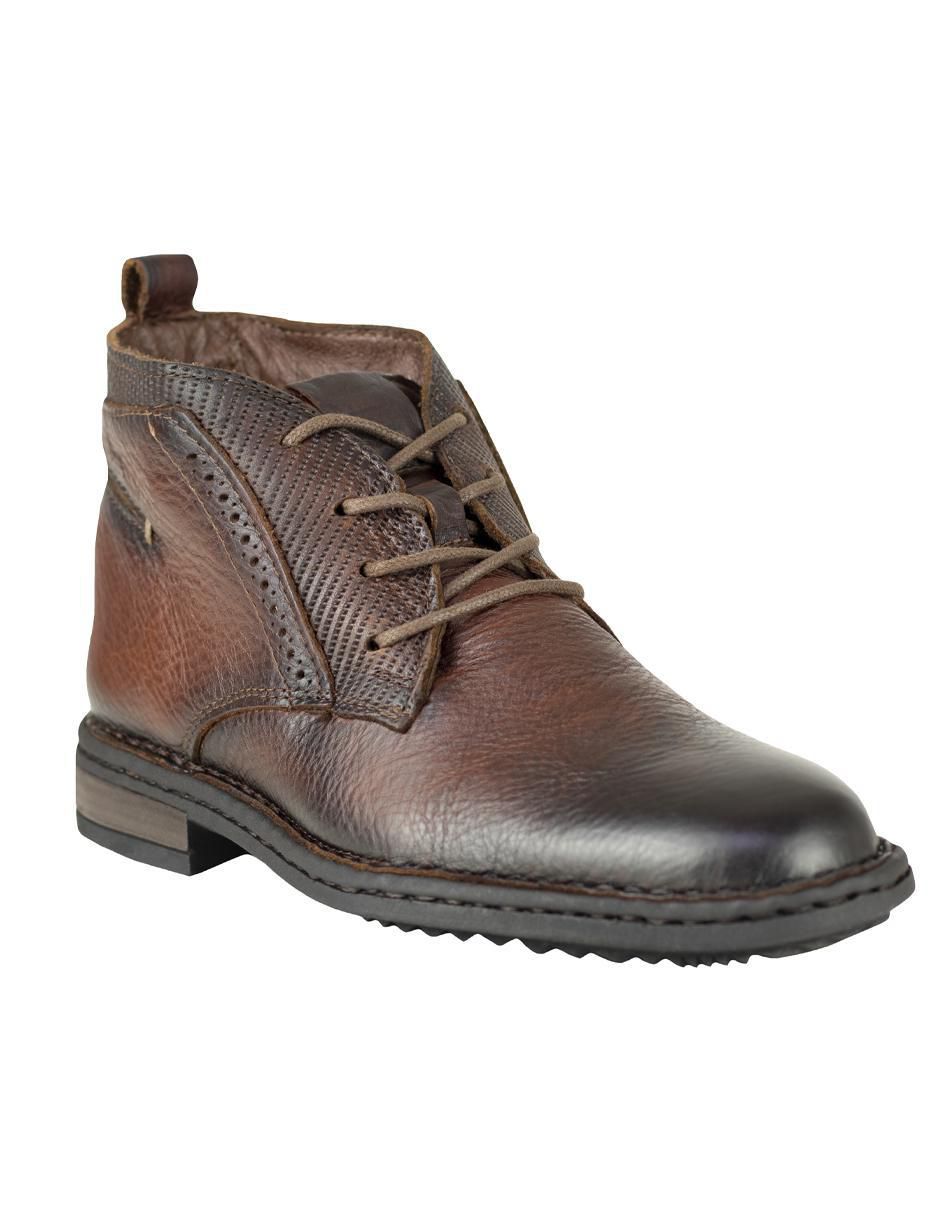 Botín de piel para hombre
