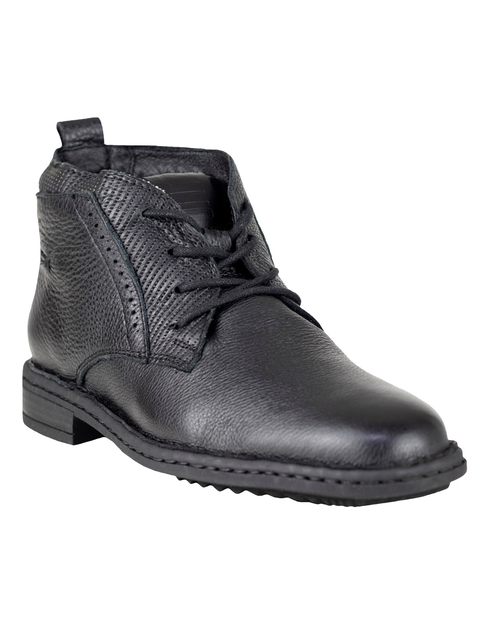 Botín de piel para hombre
