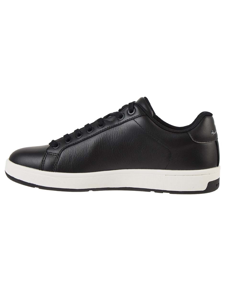 Tenis de piel Albany Black para hombre 4