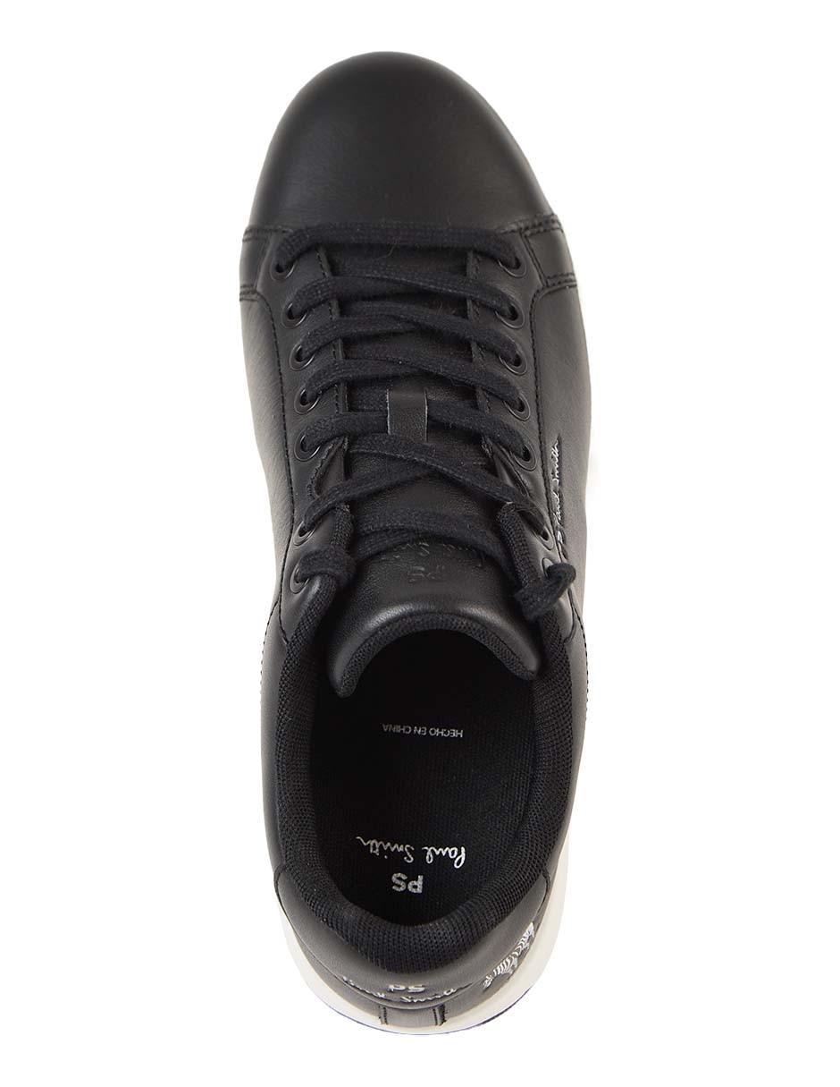 Tenis de piel Albany Black para hombre 5