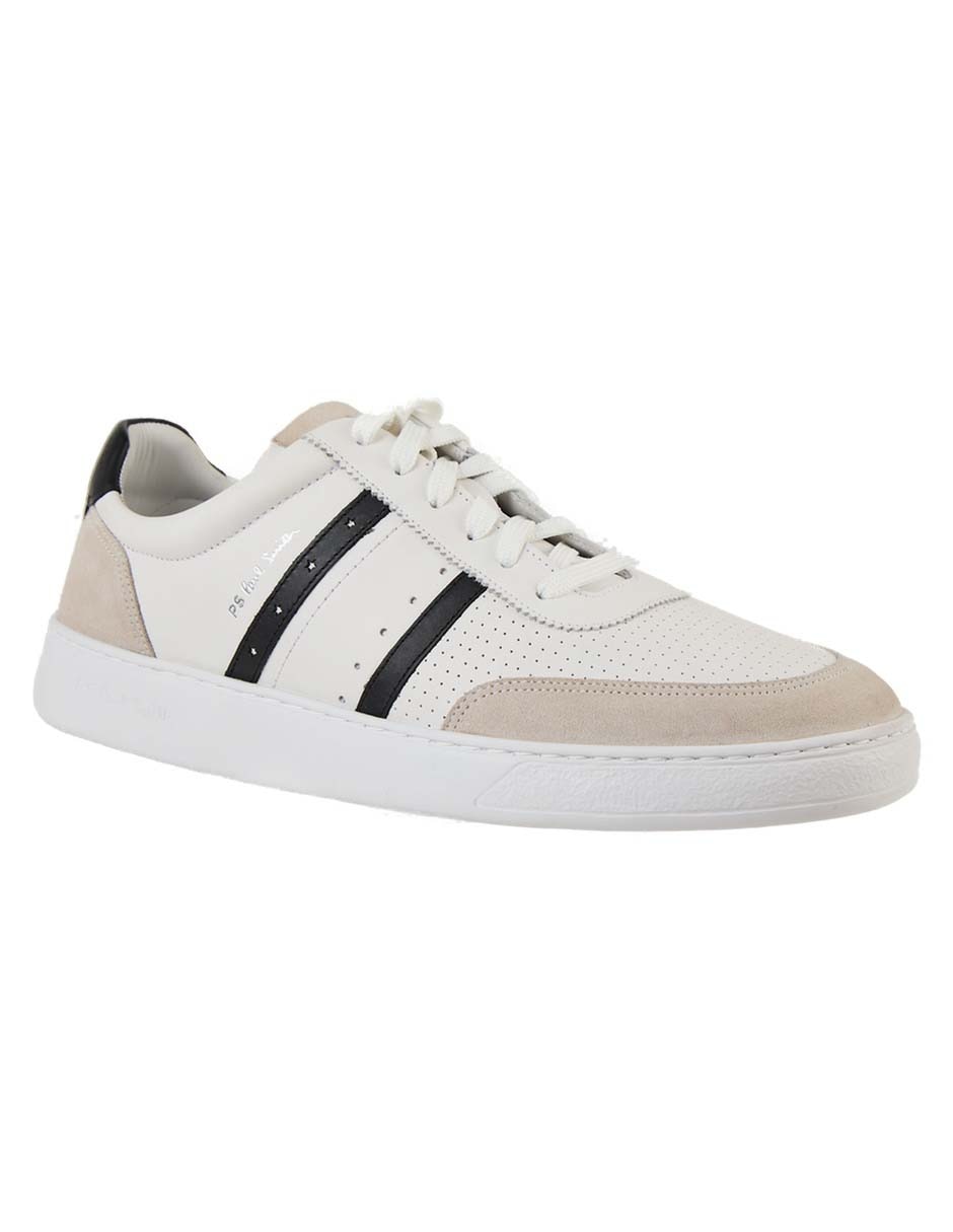 Tenis de piel Birch White para hombre 1