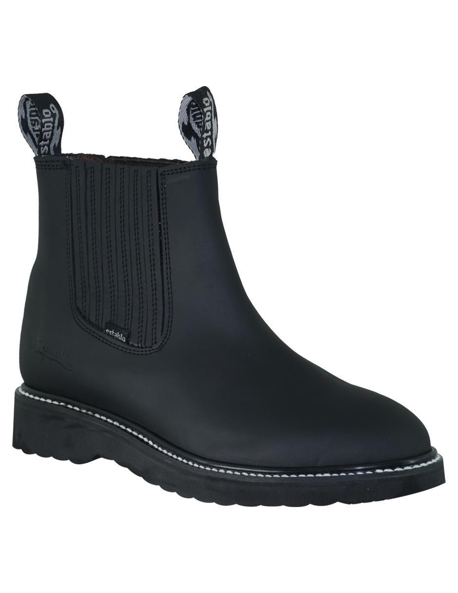 Botín de piel para hombre