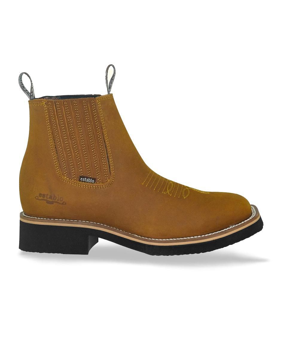 Bota de piel para hombre