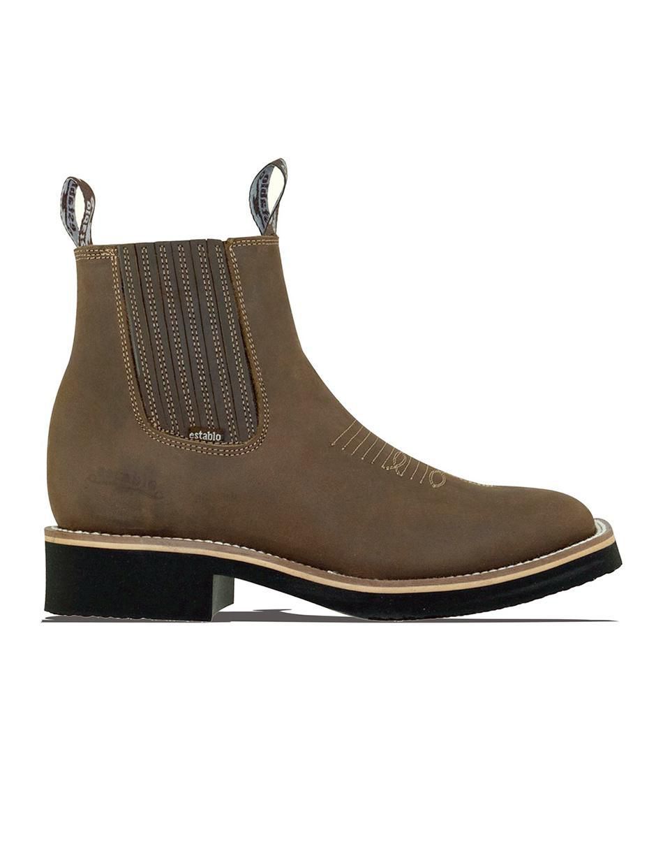 Bota de piel para hombre