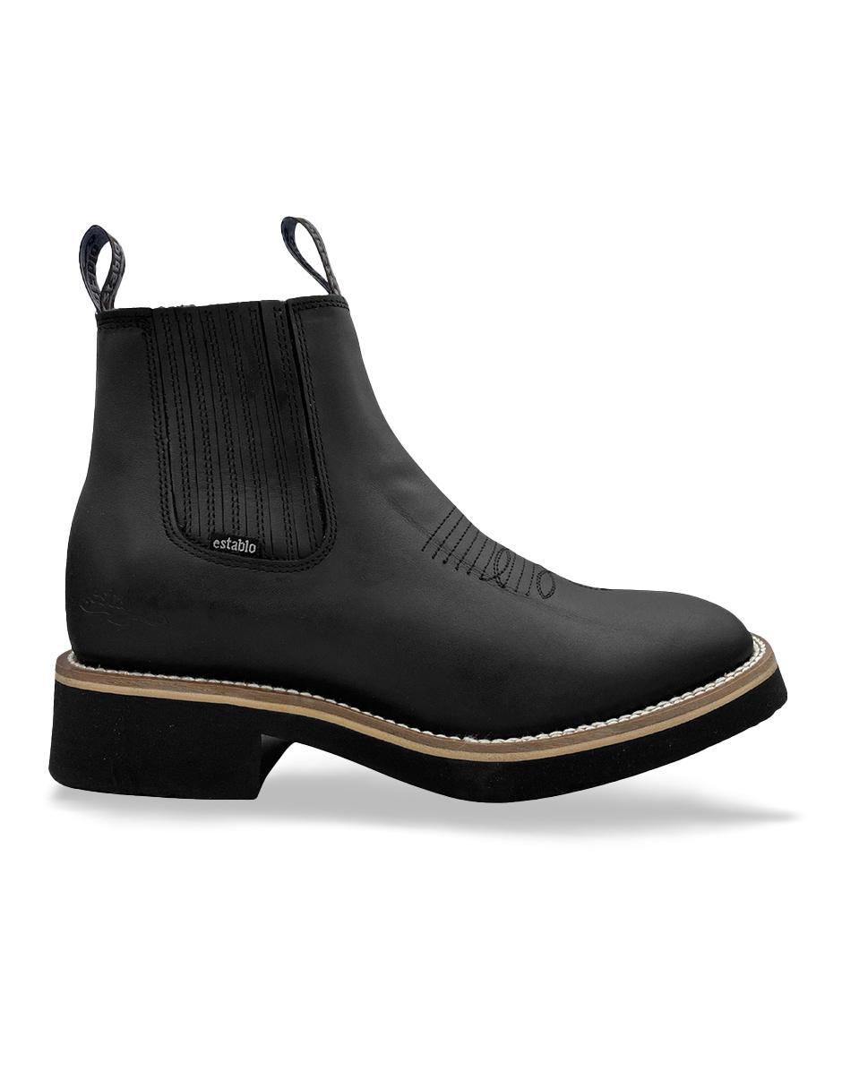 Bota de piel para hombre