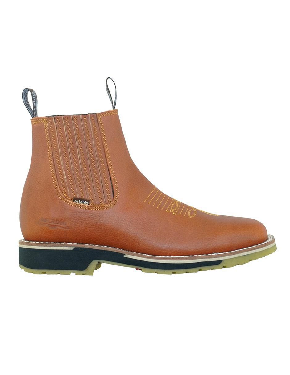 Botín de piel para hombre
