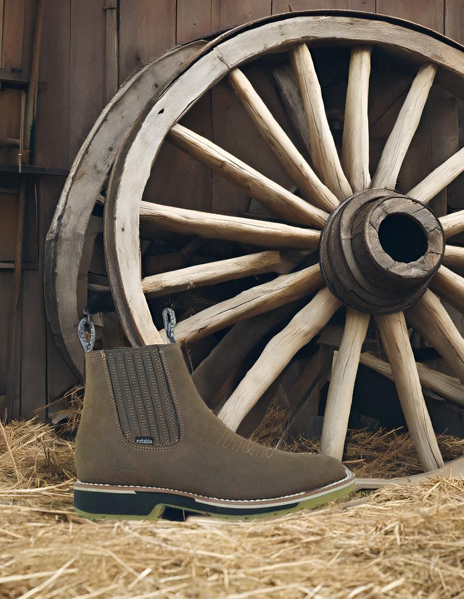 Bota/botín establo 621 "de" piel "para hombre"