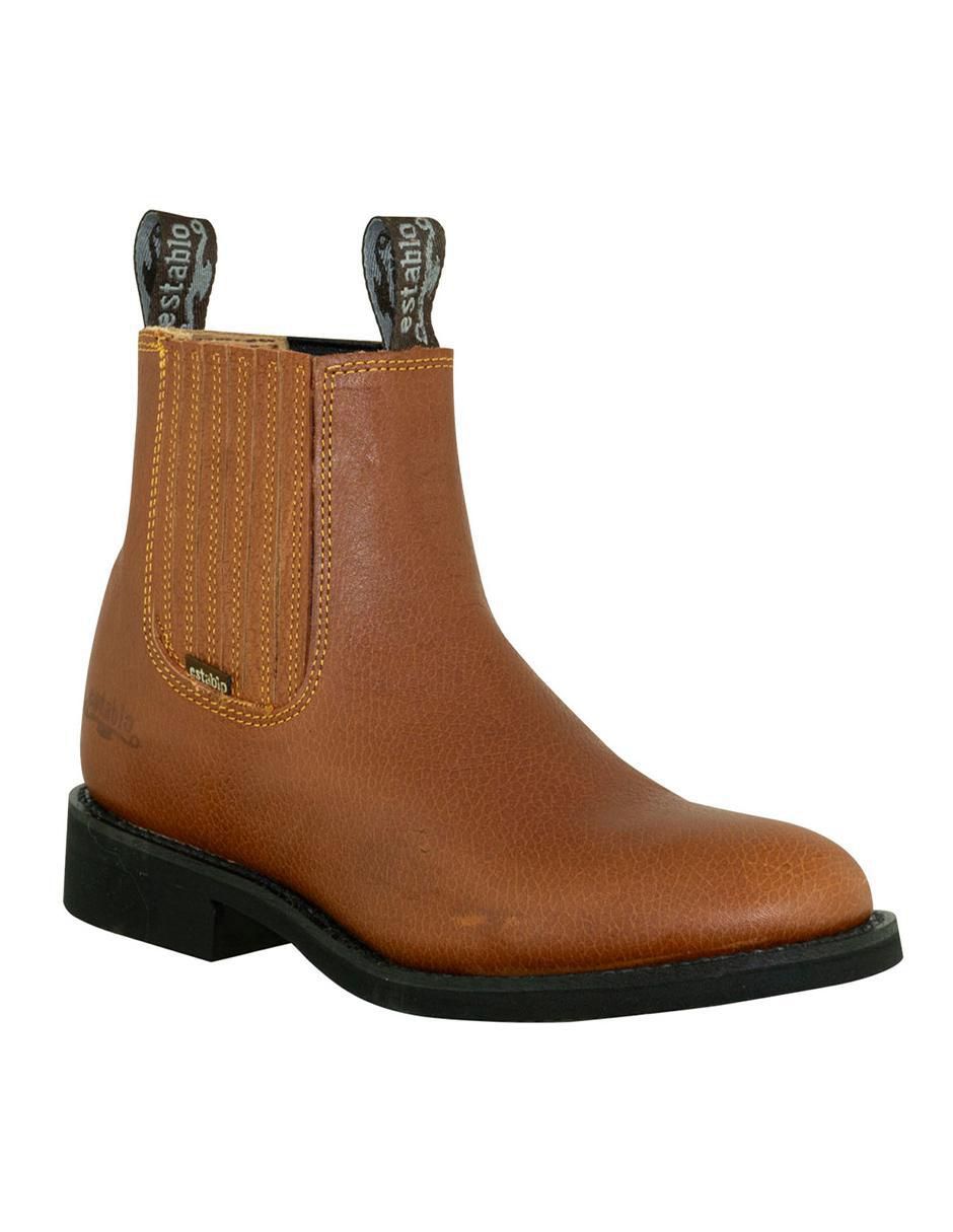 Botín de piel para hombre