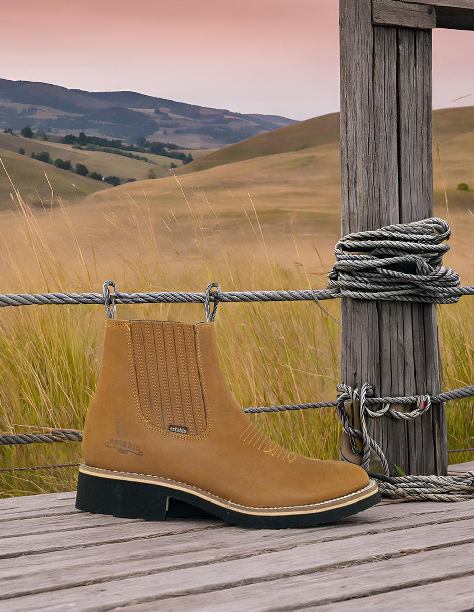 Bota/botín establo 980 "de" piel "para hombre"