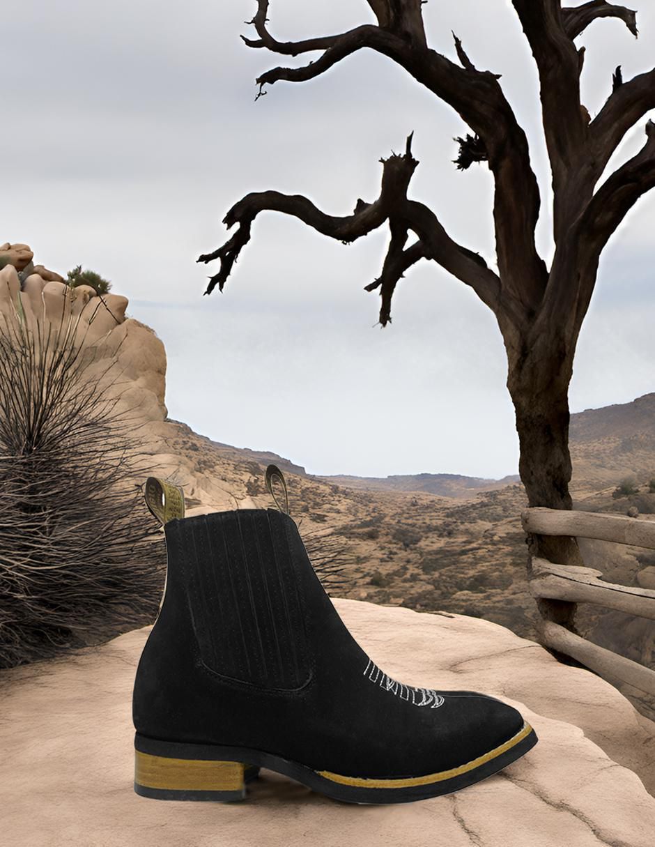 Bota/botín guerrero sin familia o colección "de" piel "para hombre"
