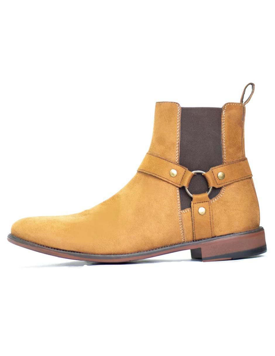 Botín Chelsea Arnes de piel para hombre 4
