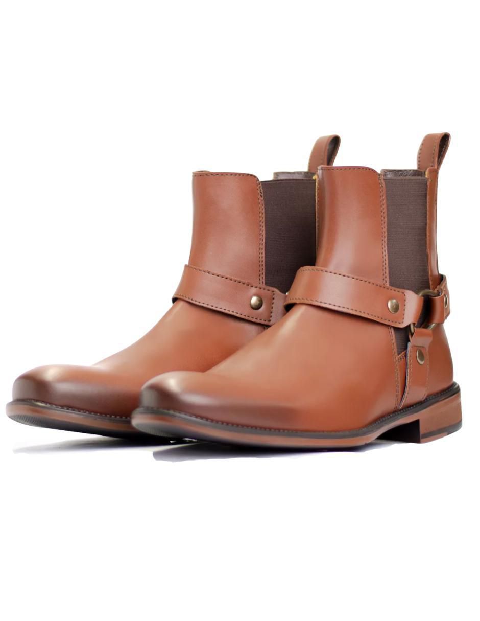 Botín Chelsea Arnes de piel para hombre 5
