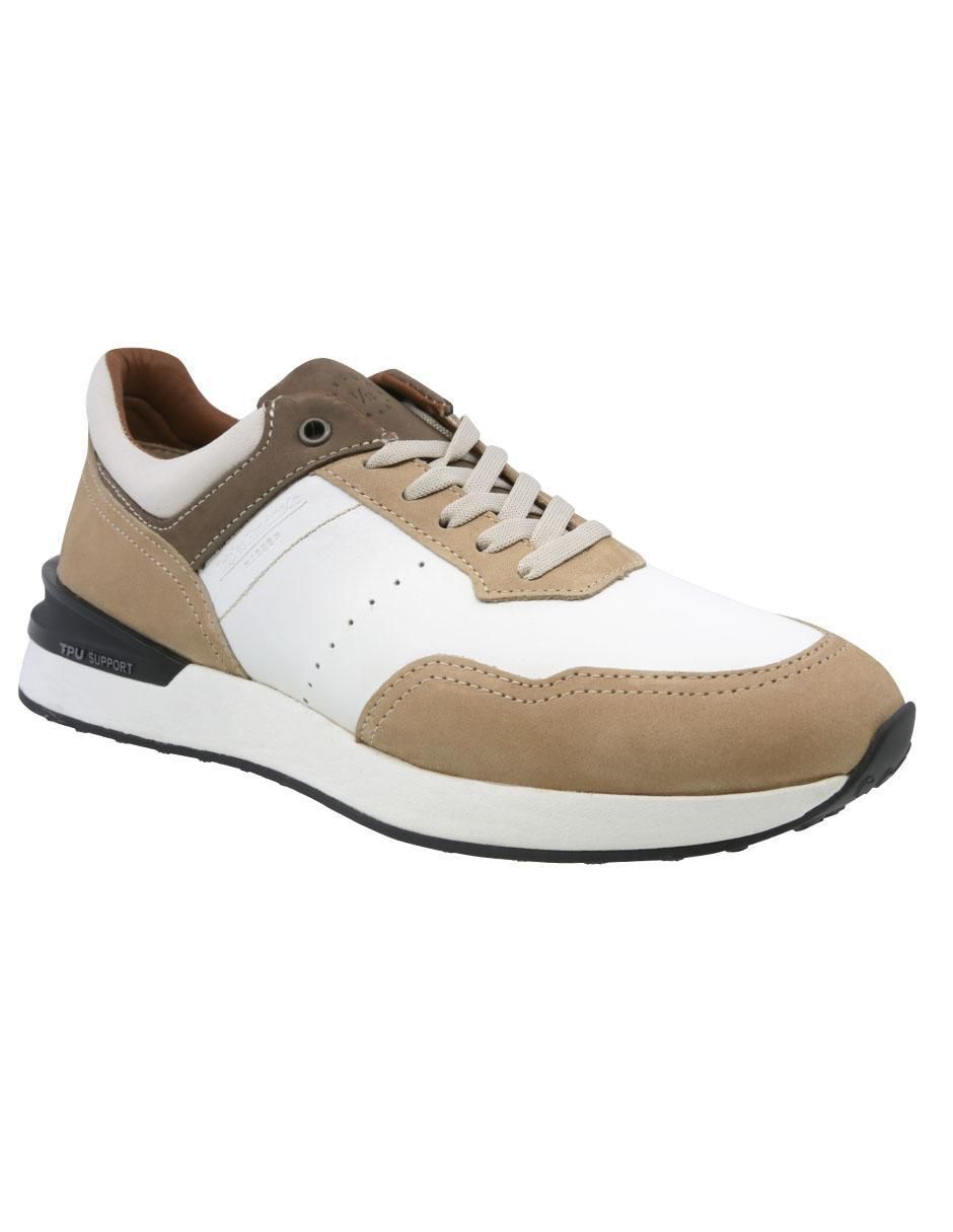 Tenis de piel para hombre