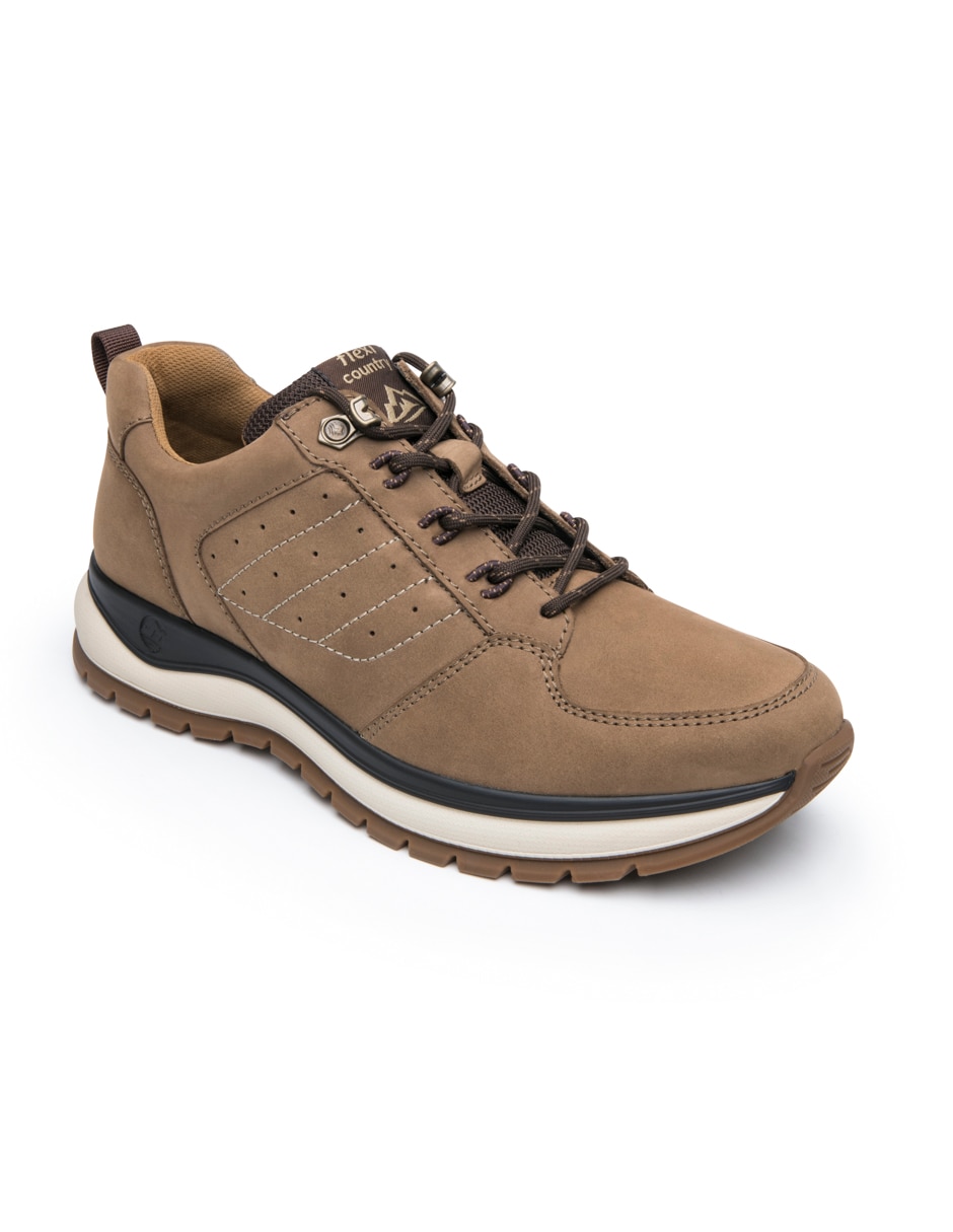 Tenis de piel outdoor para hombre