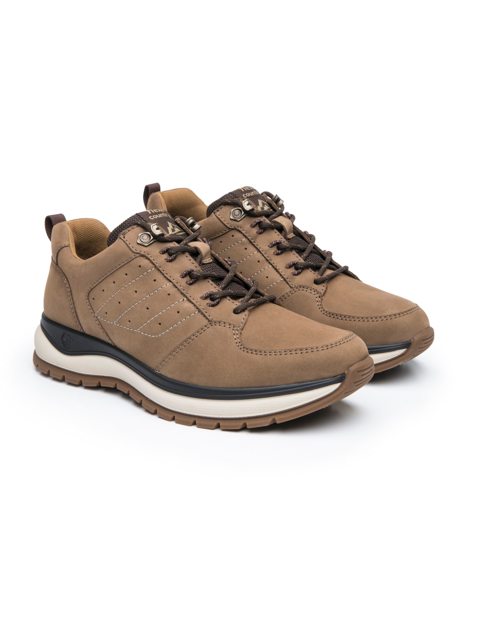 Tenis de piel outdoor para hombre 8