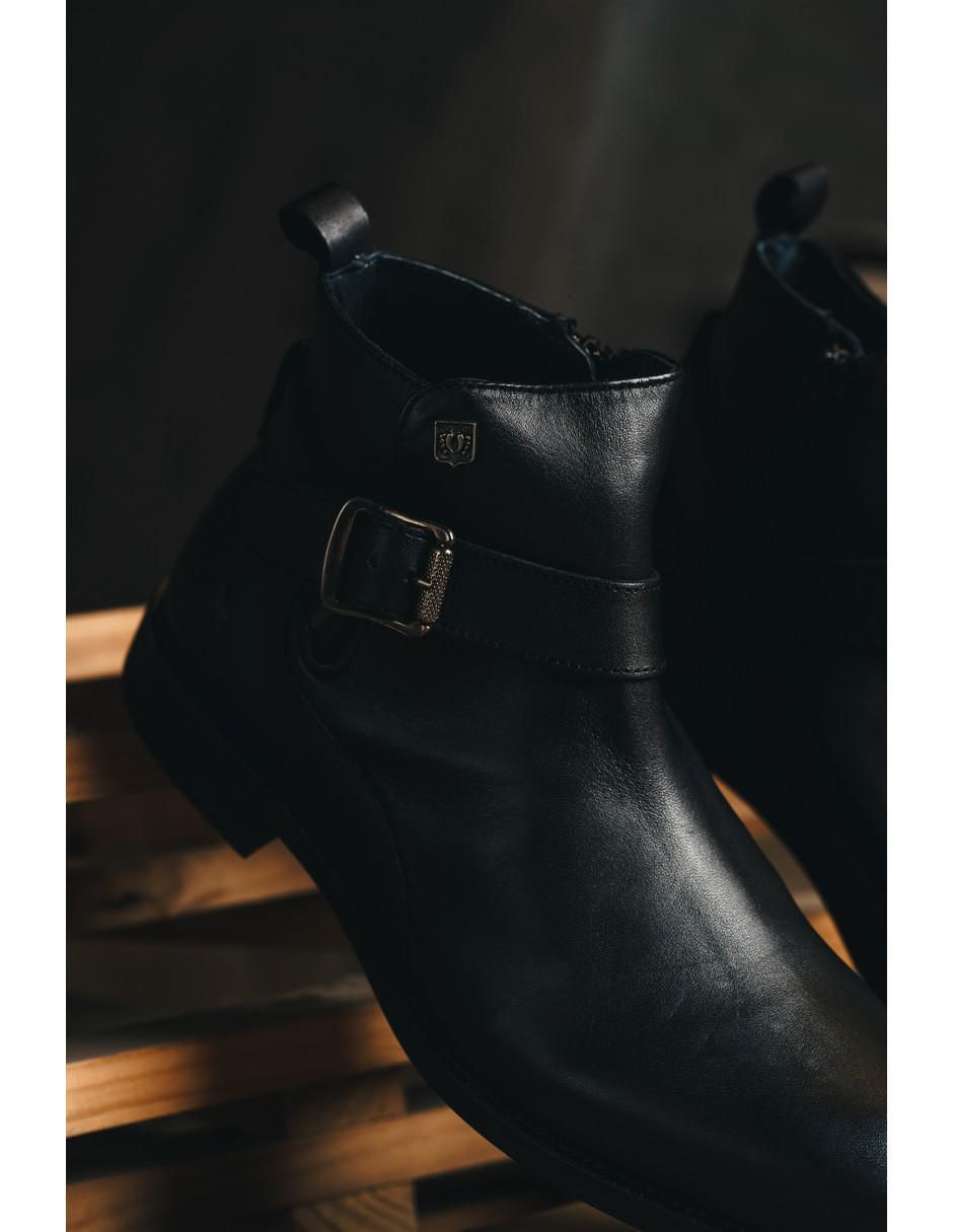 Botín de piel para hombre 11