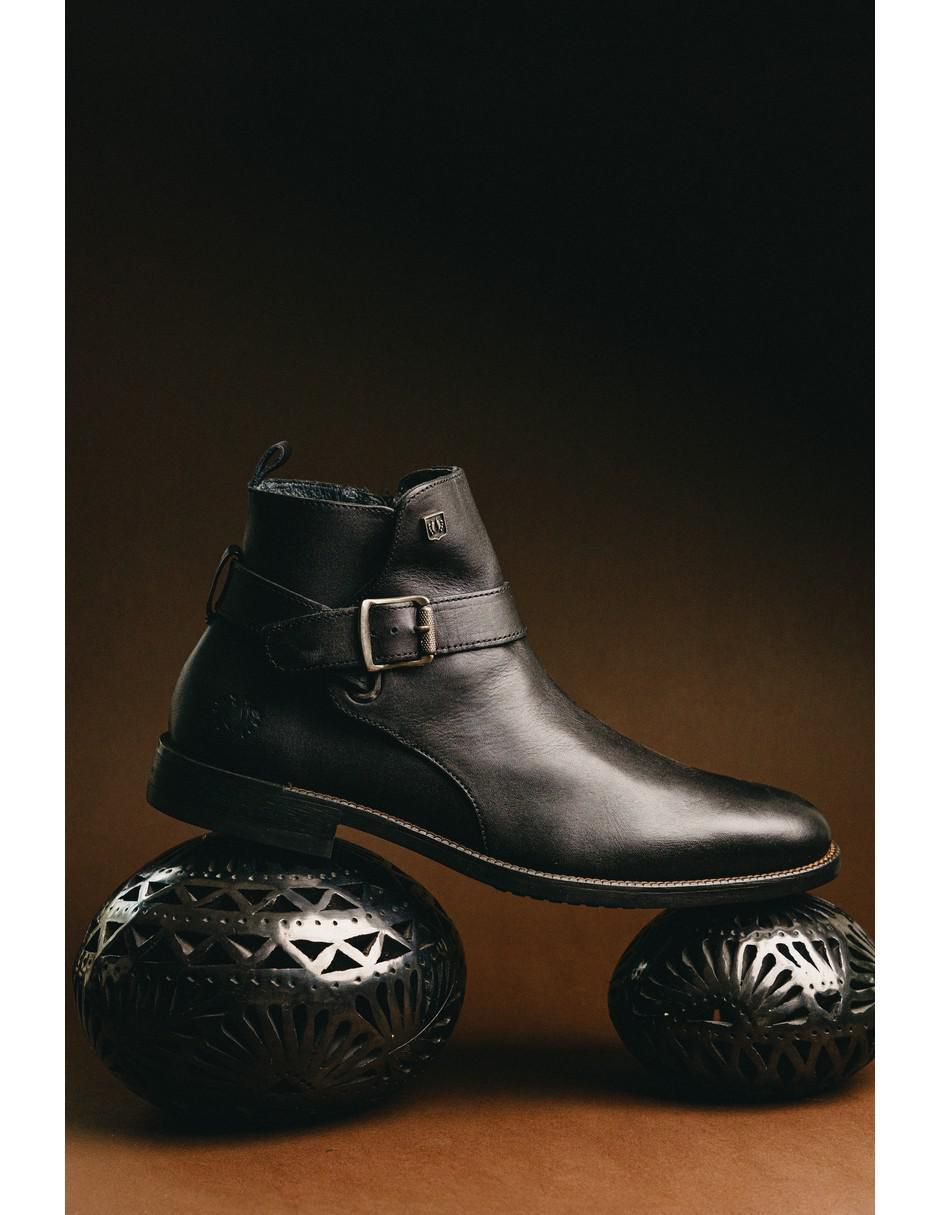 Botín de piel para hombre 13