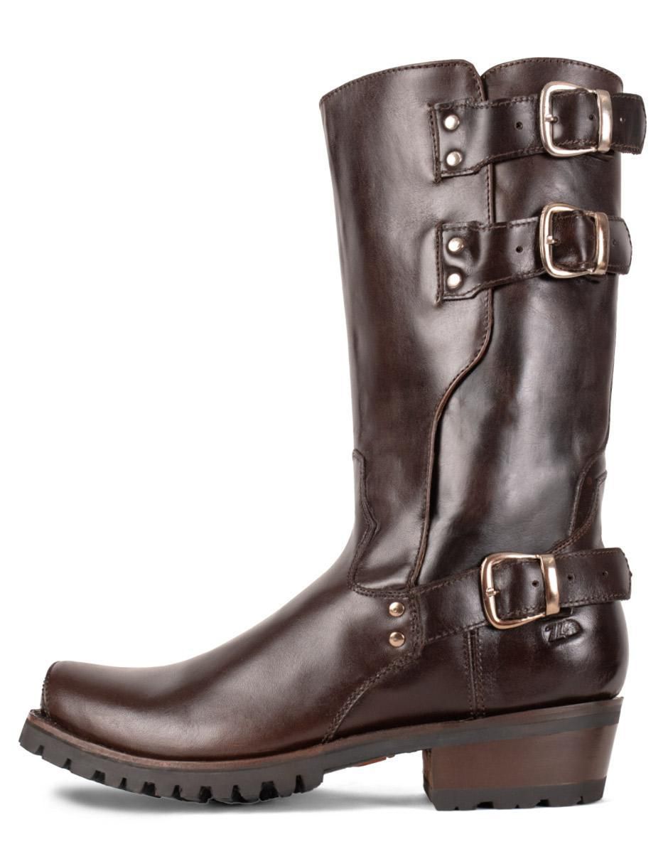 Bota Biker de piel para hombre 5