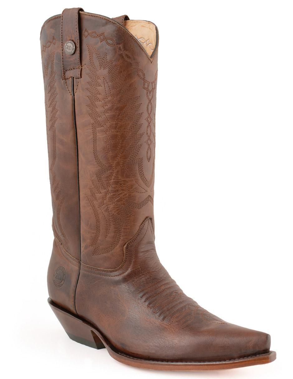Bota/botín siete leguas vaquera "de" piel "para hombre"