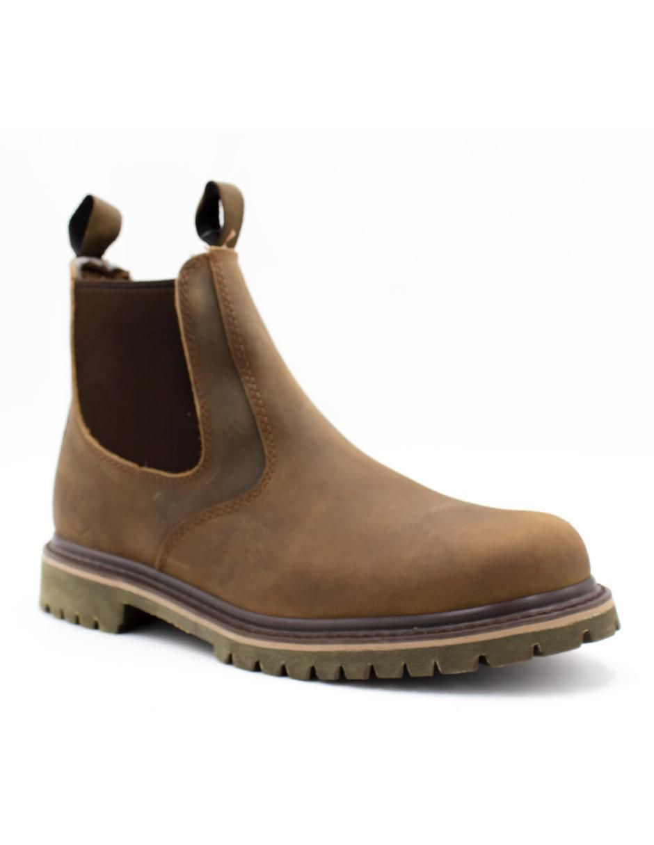 Bota de piel para hombre