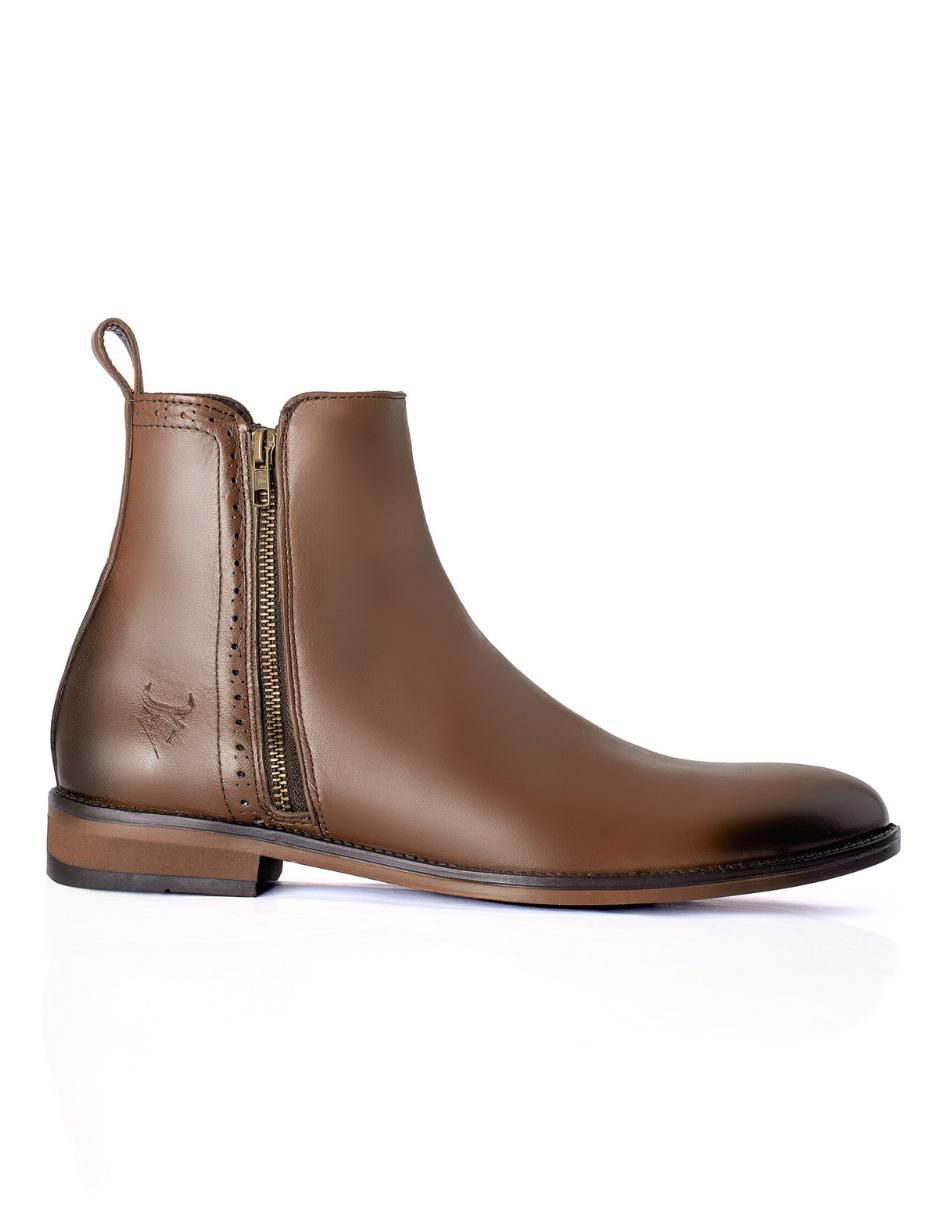 Botín de piel para hombre