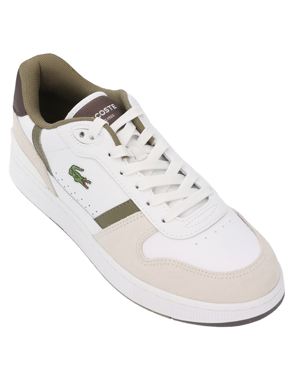Tenis de piel t-clip set para hombre