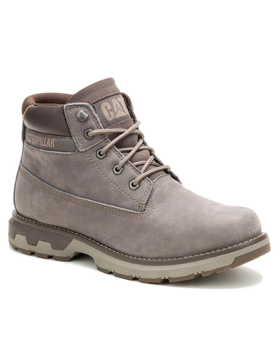 Botas Casuales Bota Caterpillar Piel Gris Bota Caterpillar De Piel