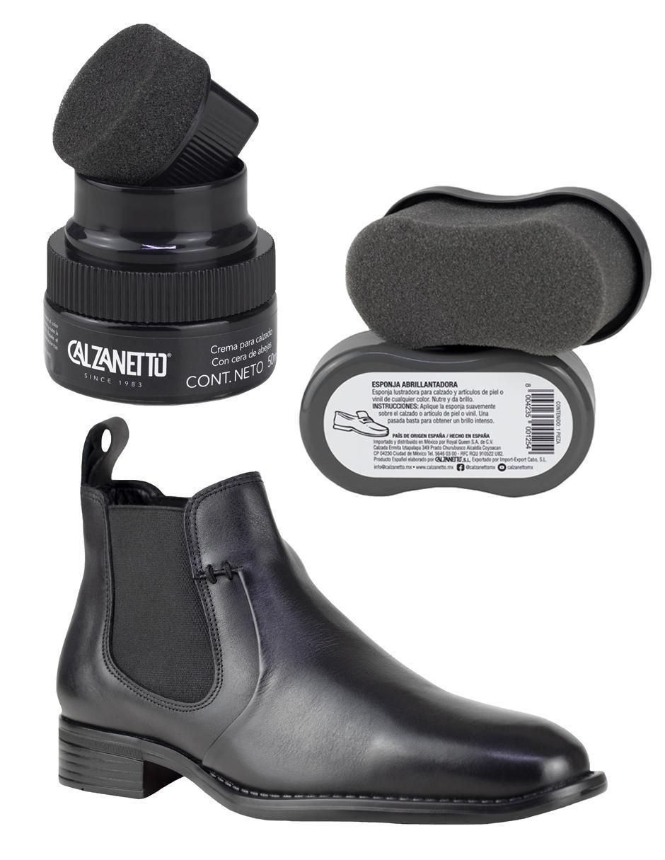 Botín de piel para hombre