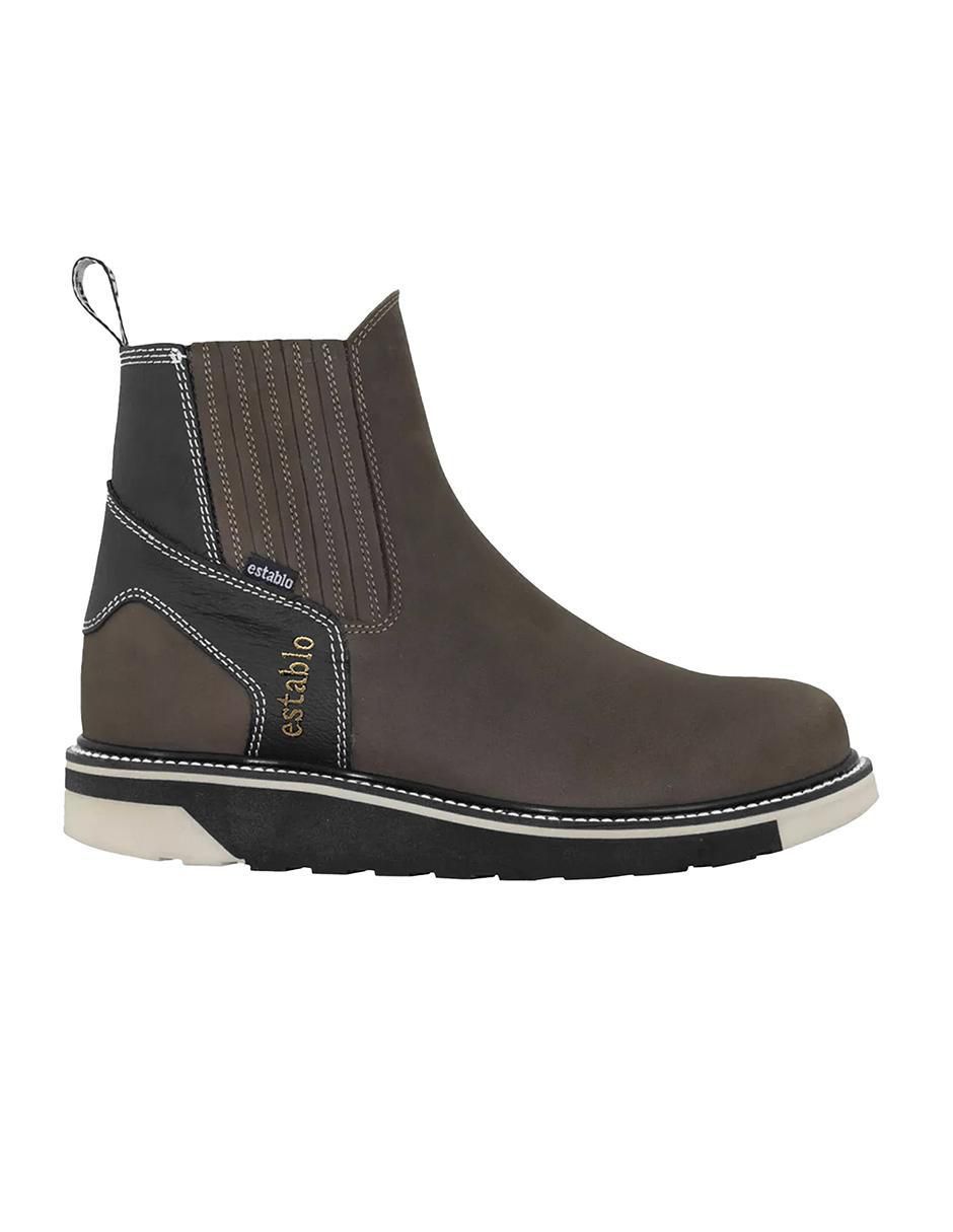 Bota de piel para hombre