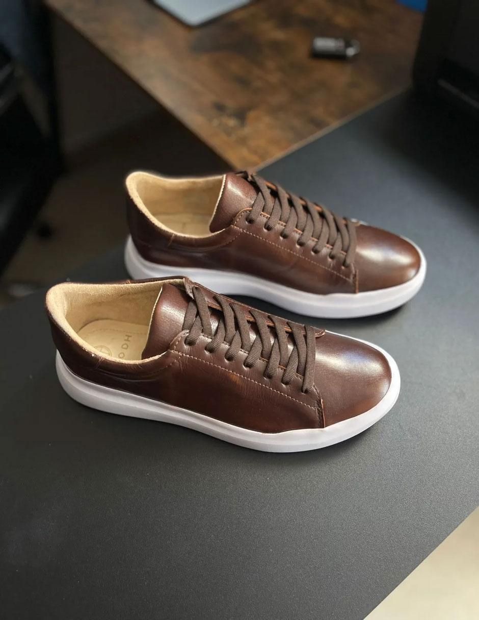 Tenis de piel para hombre 6