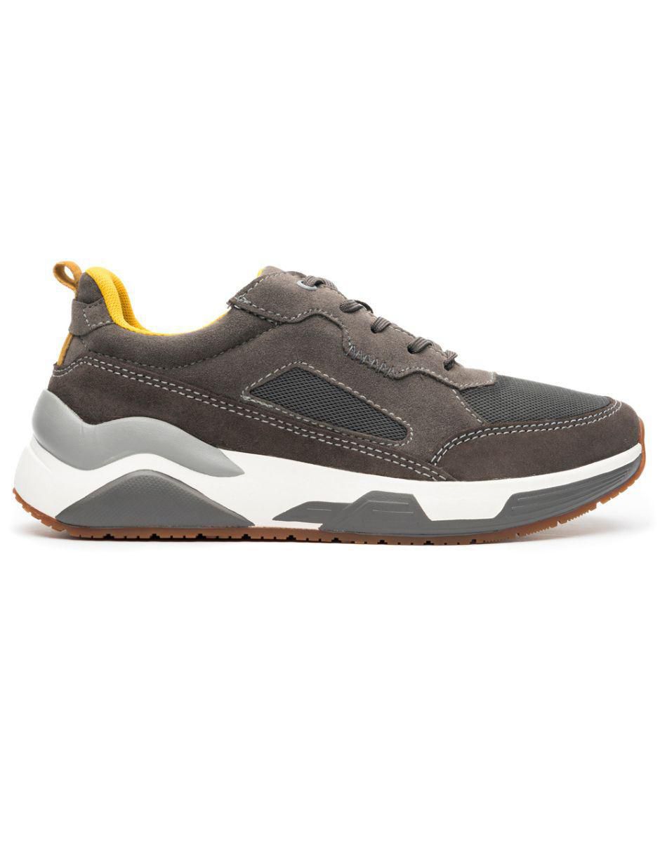 "tenis" "de piel"(si aplica) flexi sin familia o colección  "para hombre"