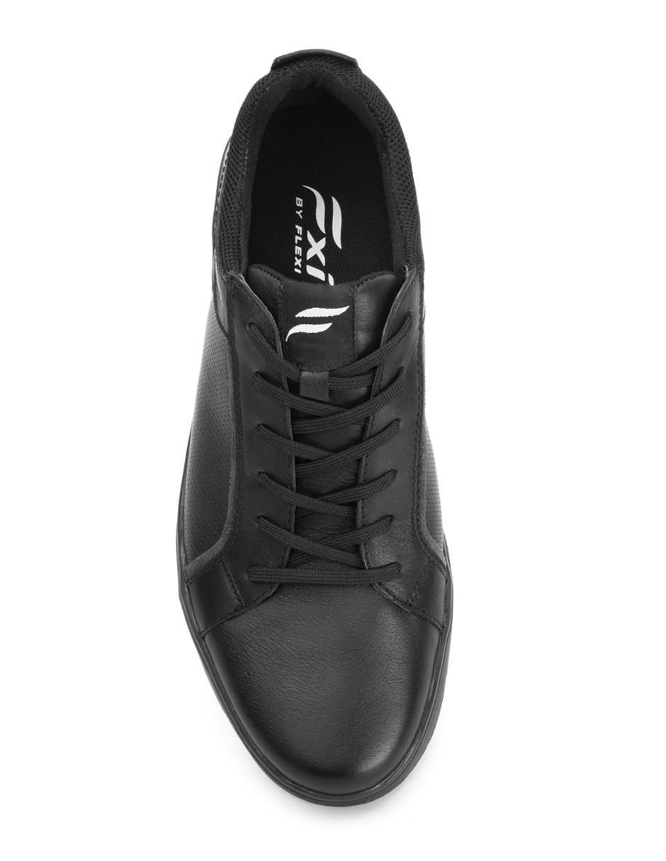 "tenis" "de piel"(si aplica) flexi sin familia o colección  "para hombre"